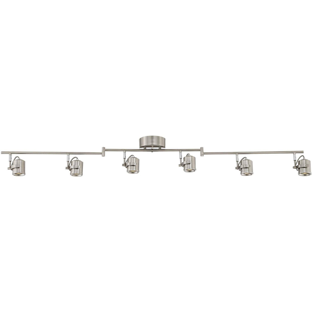 6-Light Satin Nickel LED Track Light R641