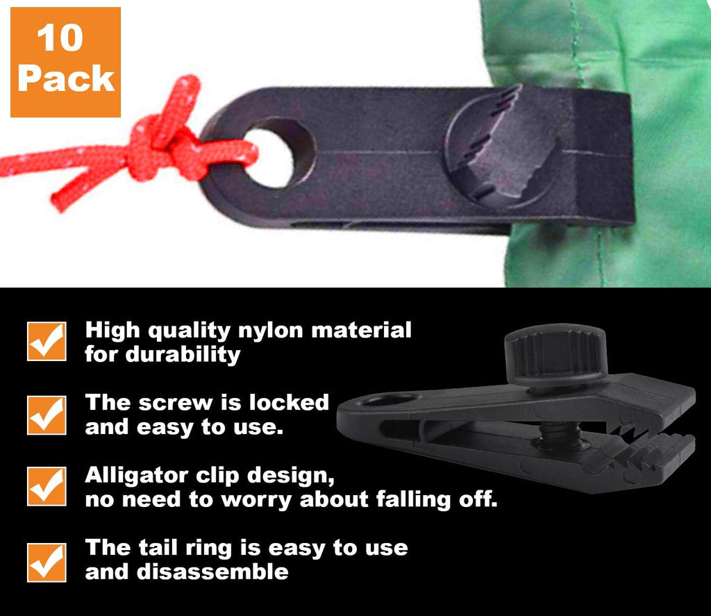 10 Pack Heavy Duty Reusable Tarp Clips M2402