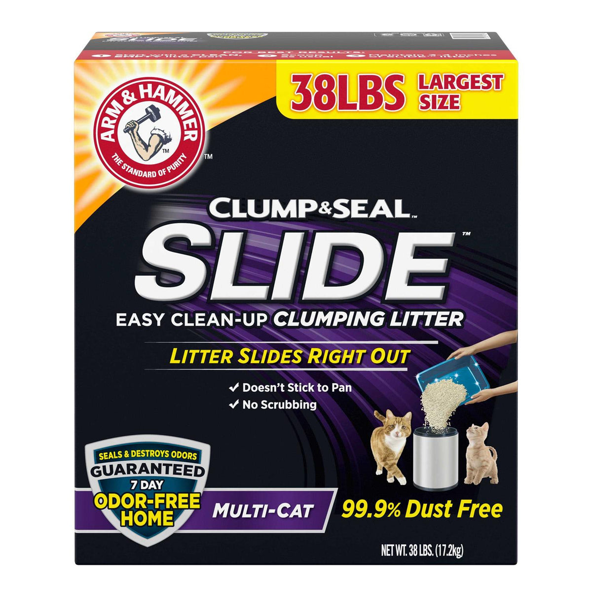 Slide Easy Clean-Up Clumping Cat Litter D82520