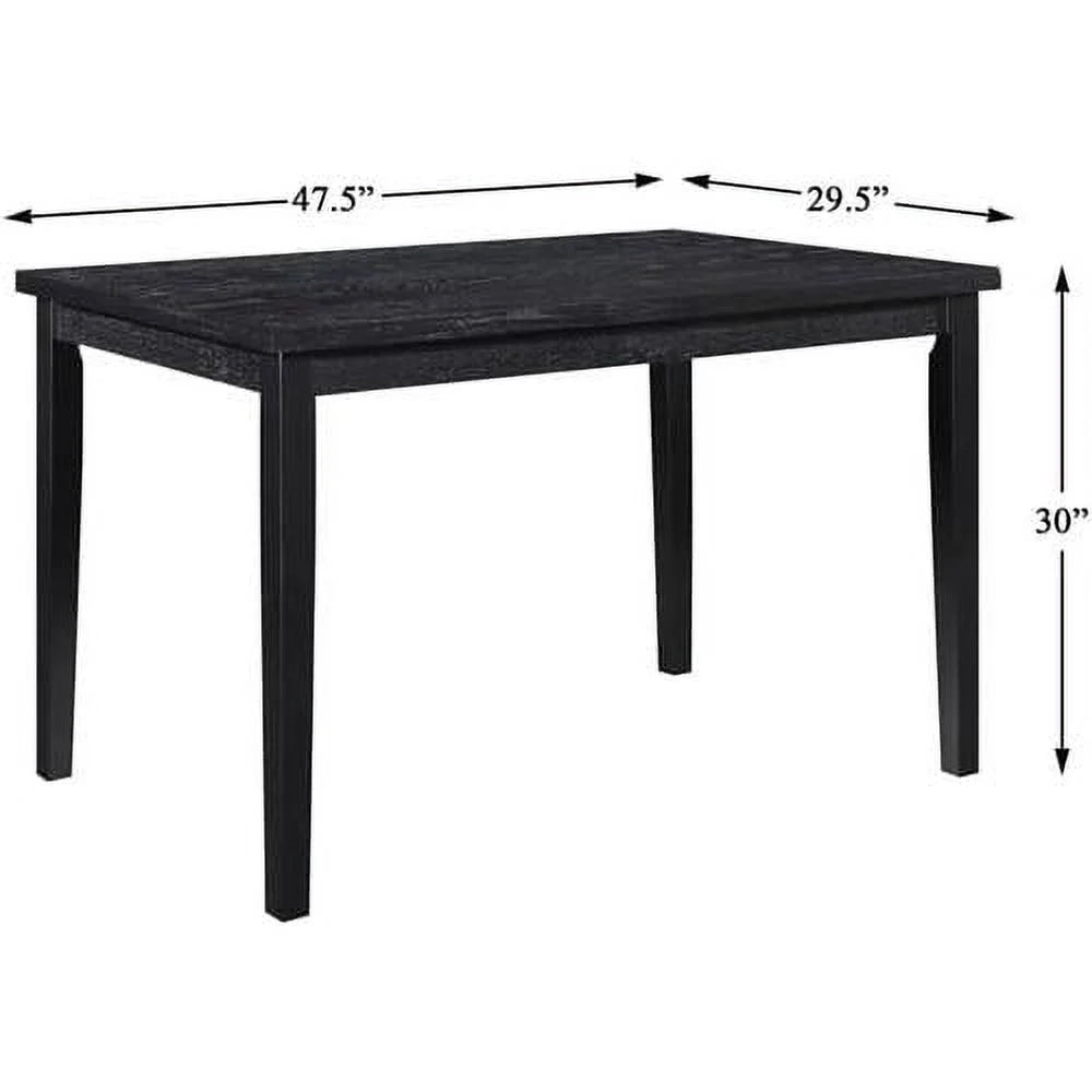 Black Wood Dining Table N514