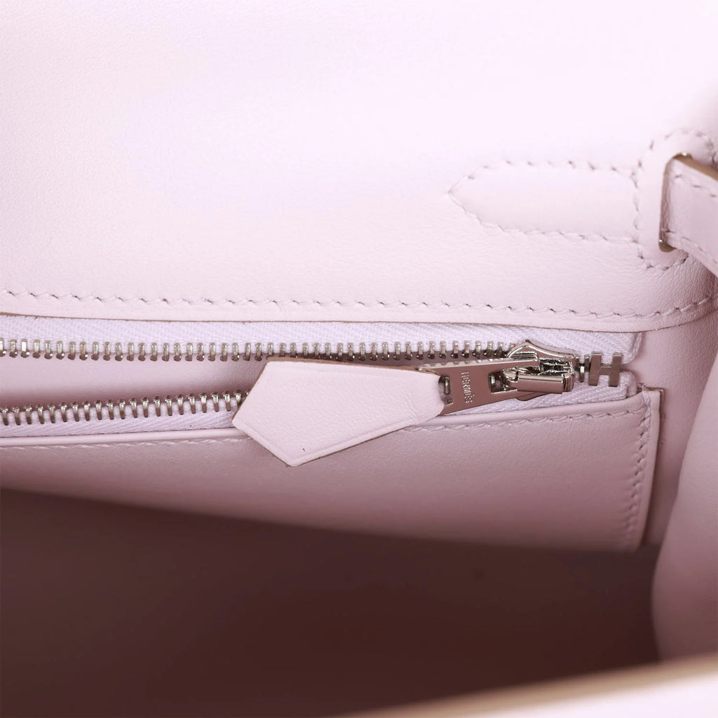 Mauve Pale Swift Palladium Hardware Handbag Q697
