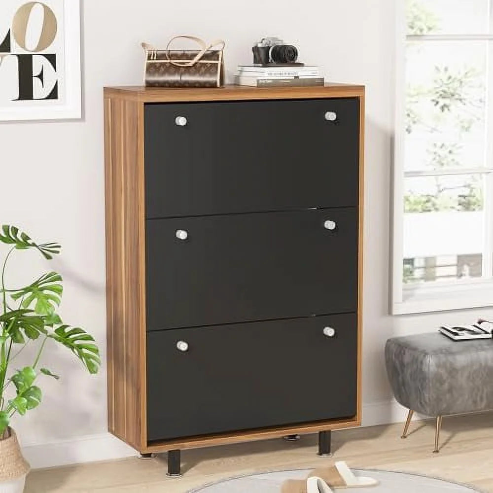 White 3 Drawer Shoe Cabinet A4636