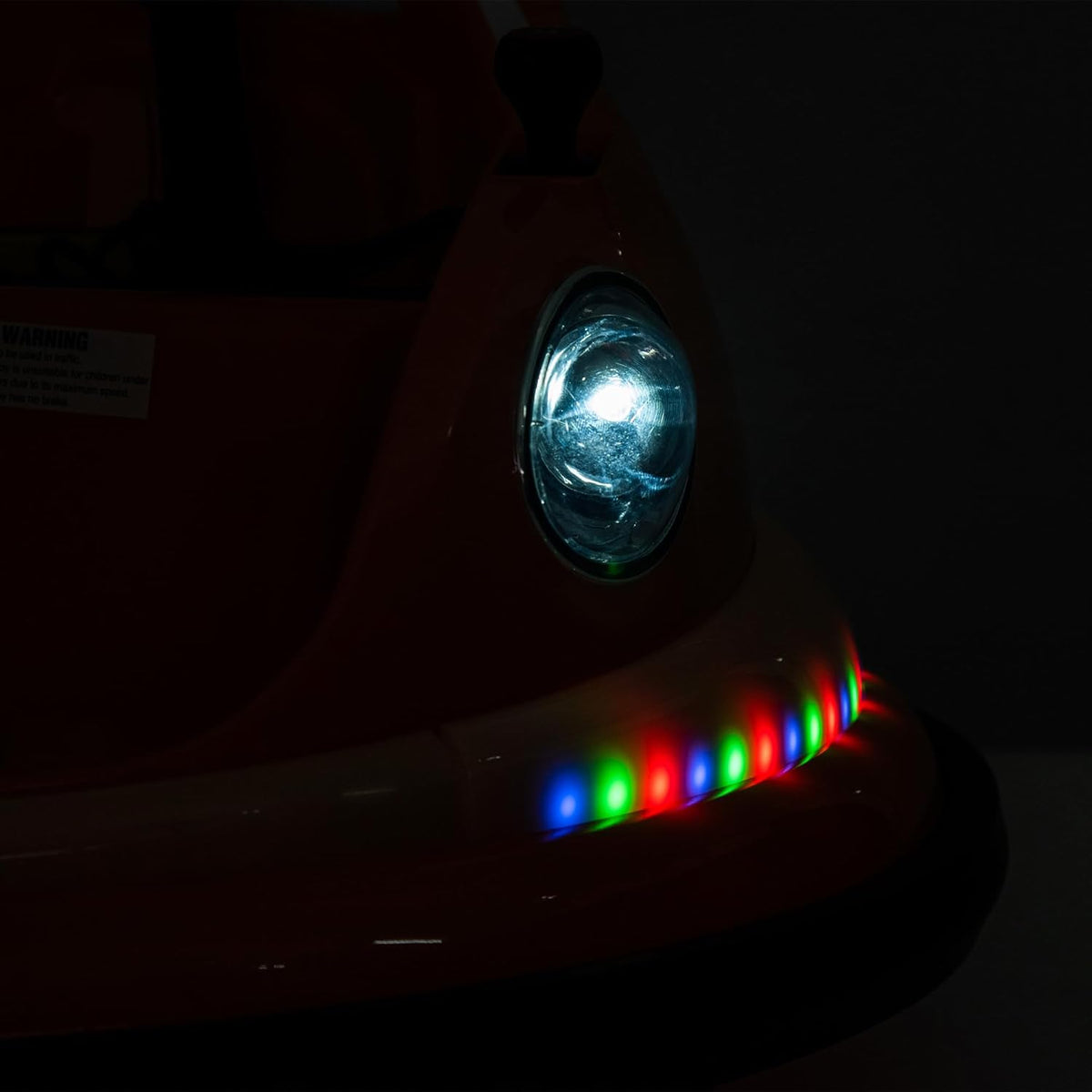 12V Electric Ride-On Bumper Car with Remote Control, Led Lights, 360° Spin, Anti-Collision Padding, Safety Belt C988
