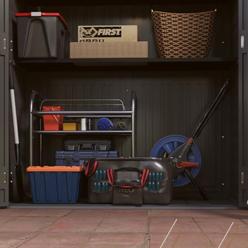White 60 Cuft Plastic Outdoor Storage Shed E630833