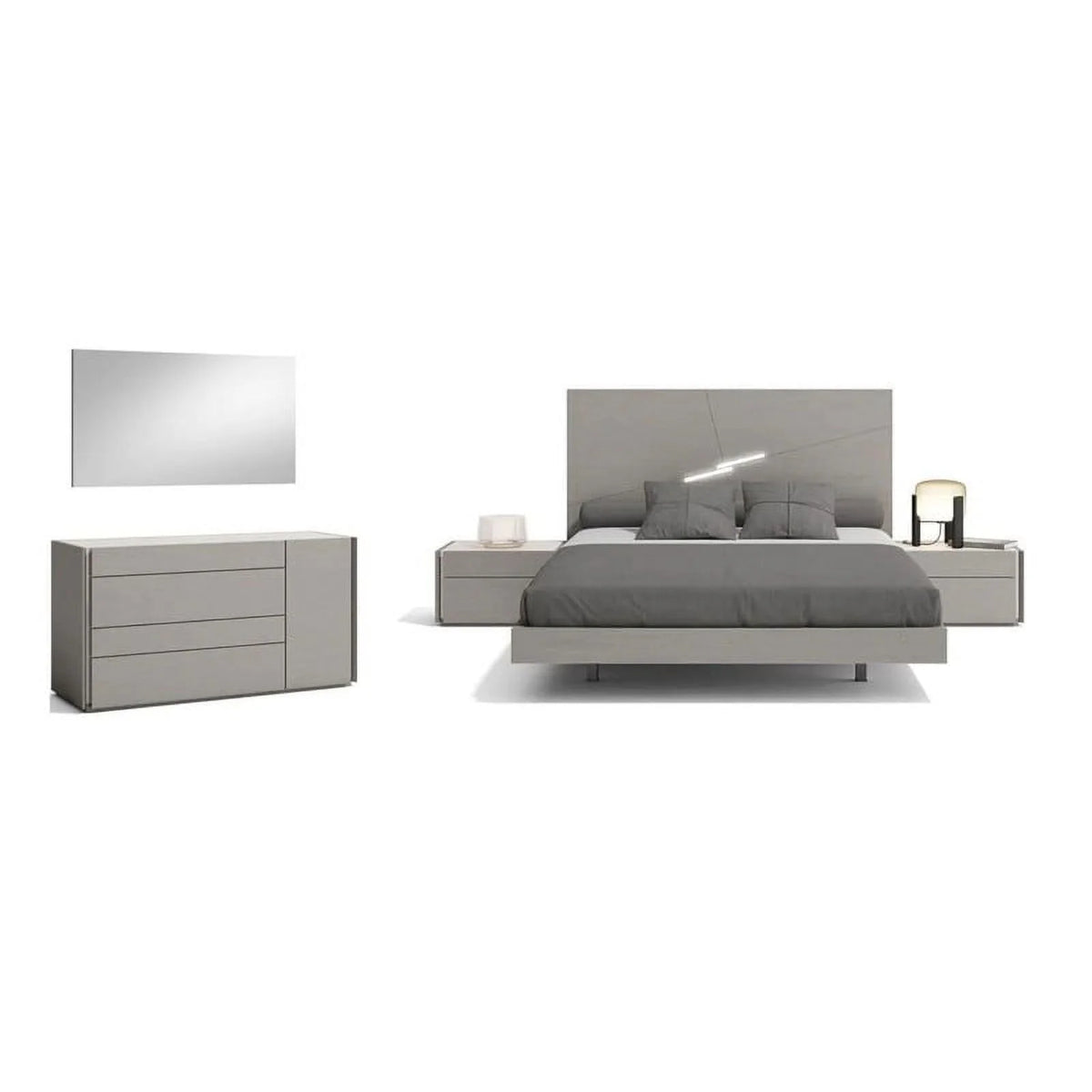 Gray King 3-Piece Bedroom Set B739