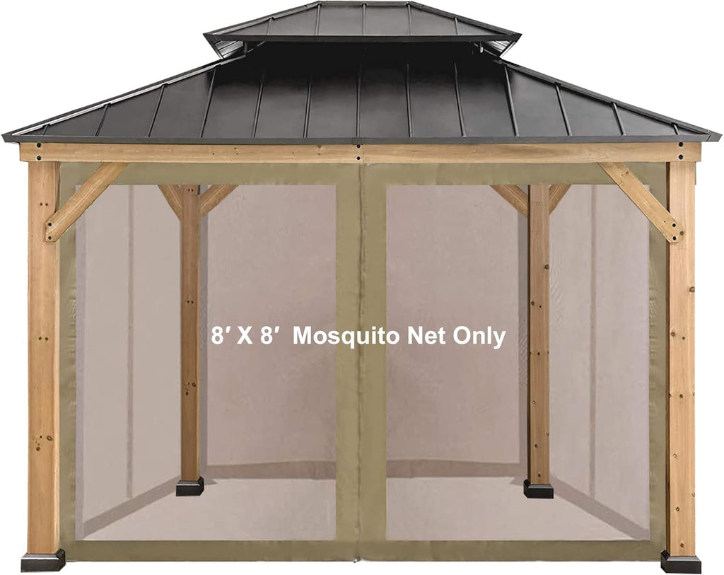Brown Gazebo Canopy Sidewalls 7FT O320173