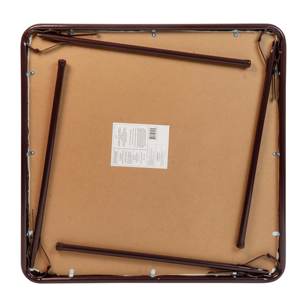 Brown Folding Card Table C5659