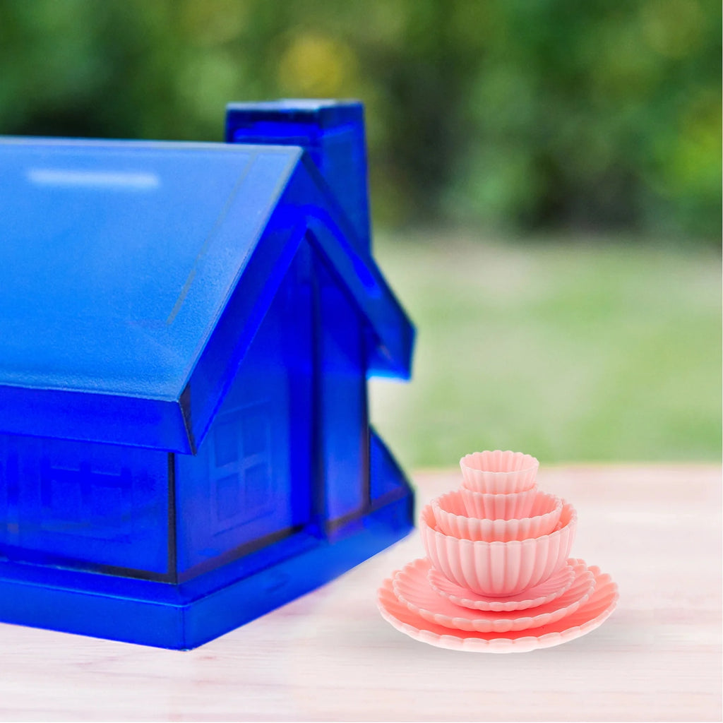 8 Pcs PVC Dollhouse Kitchen Dinnerware Toys Set T88891