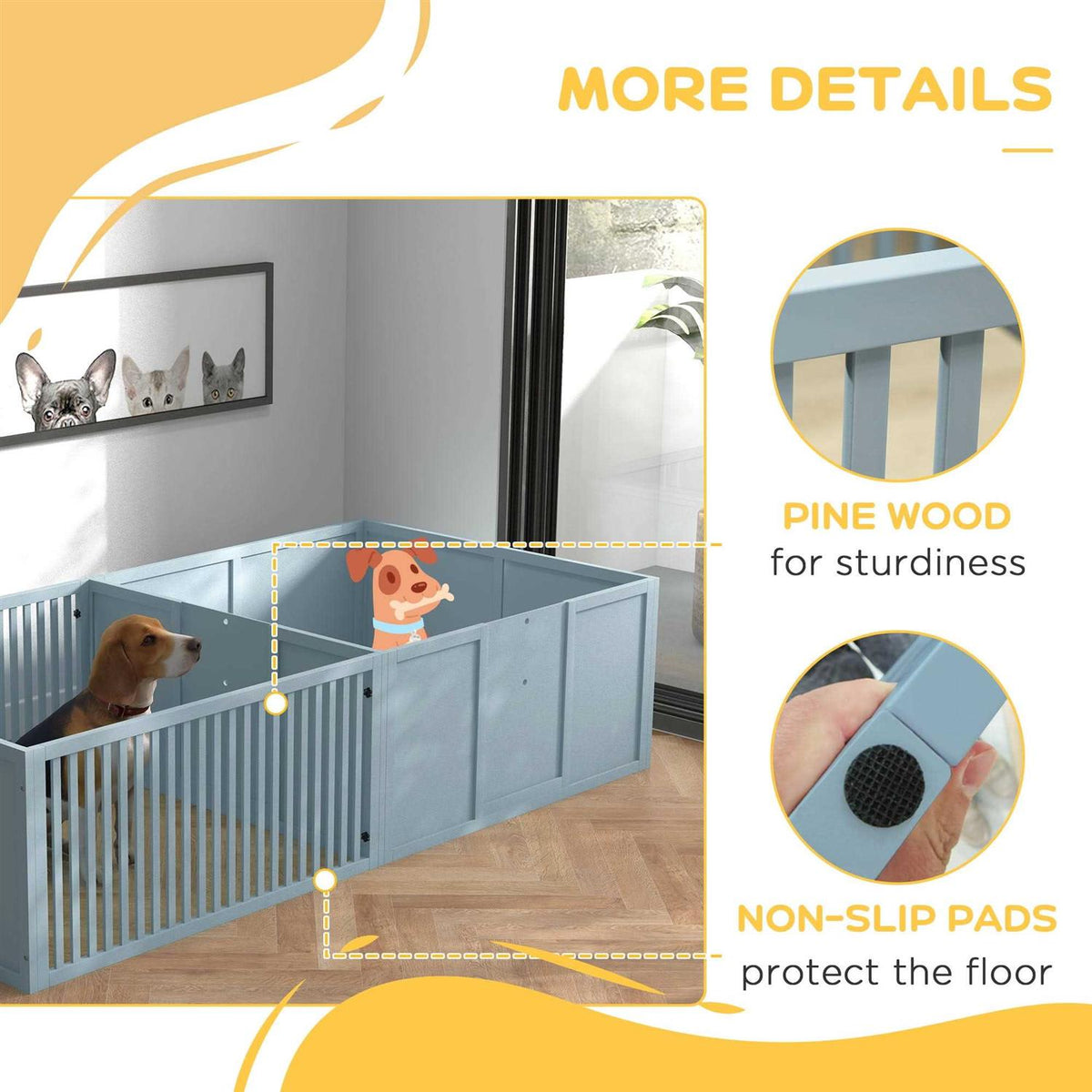 81 x 40 Whelping Box for Dogs Y88825