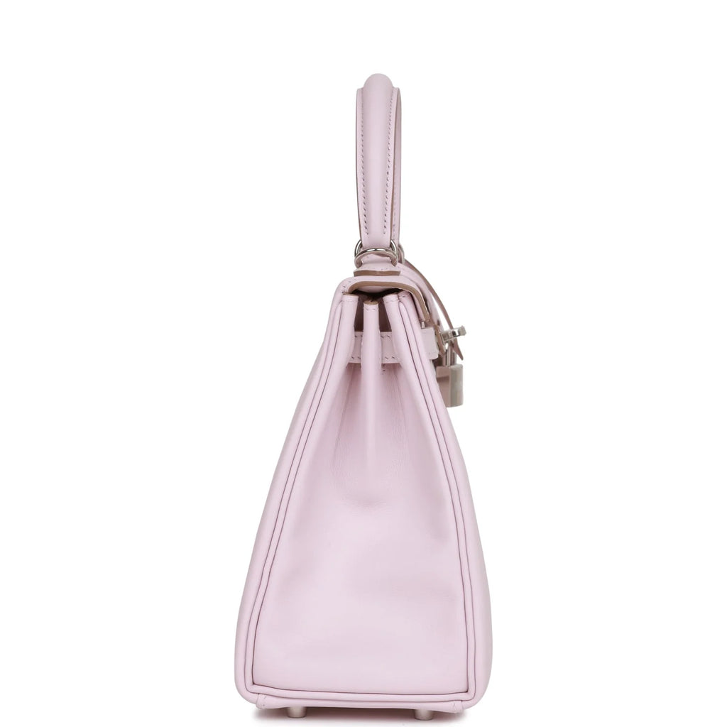 Mauve Pale Swift Palladium Hardware Handbag Q697