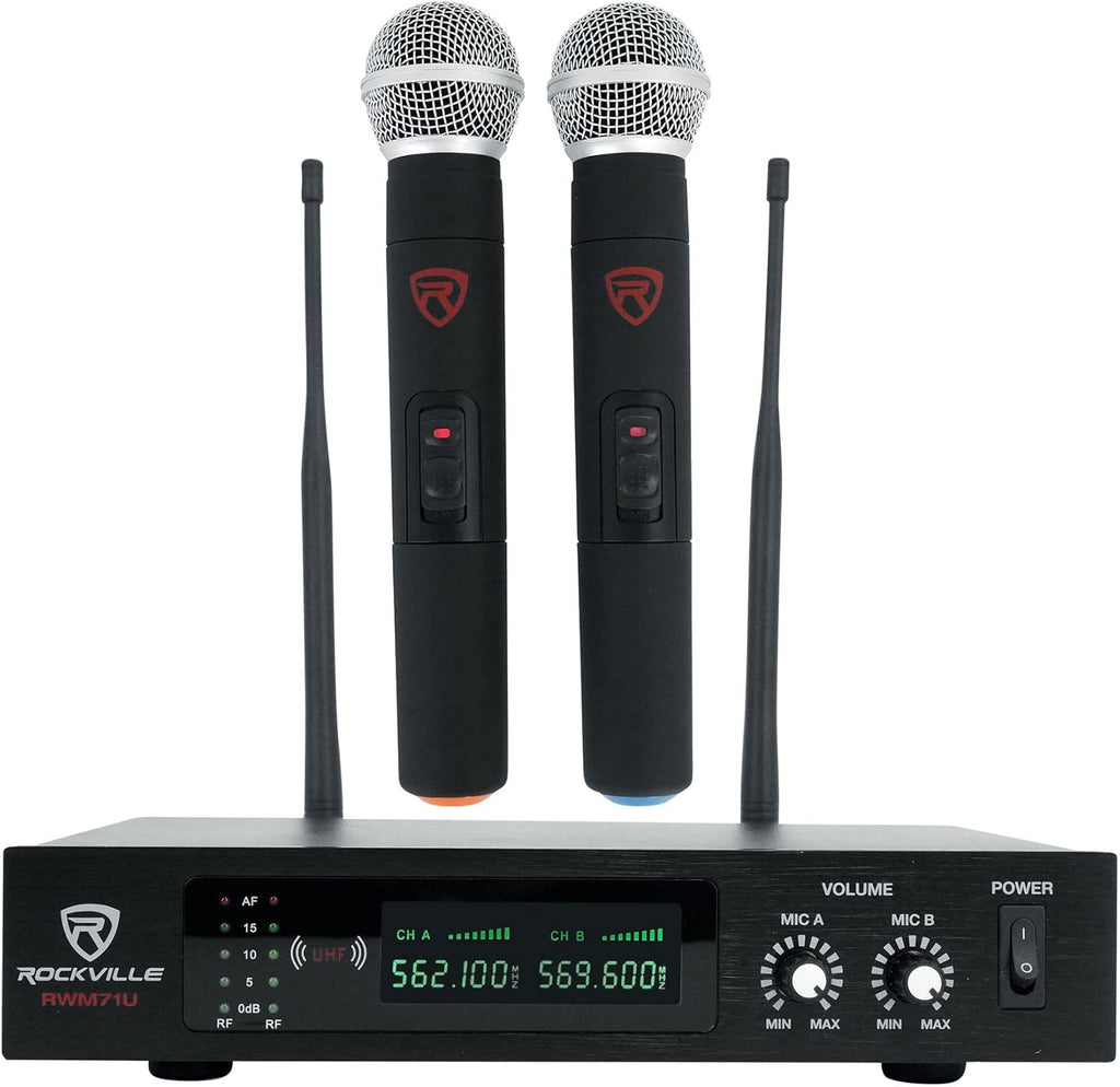 Quad Wireless UHF Handheld/Headset Microphone System 20 Channel Y6722