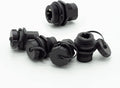 5 pcs Female to Female Panel Mount RJ45 Connector CAT6&5, Ethernet LAN Cable Connector with dust Cap Waterproof IP67, black Pack of 2 N94815