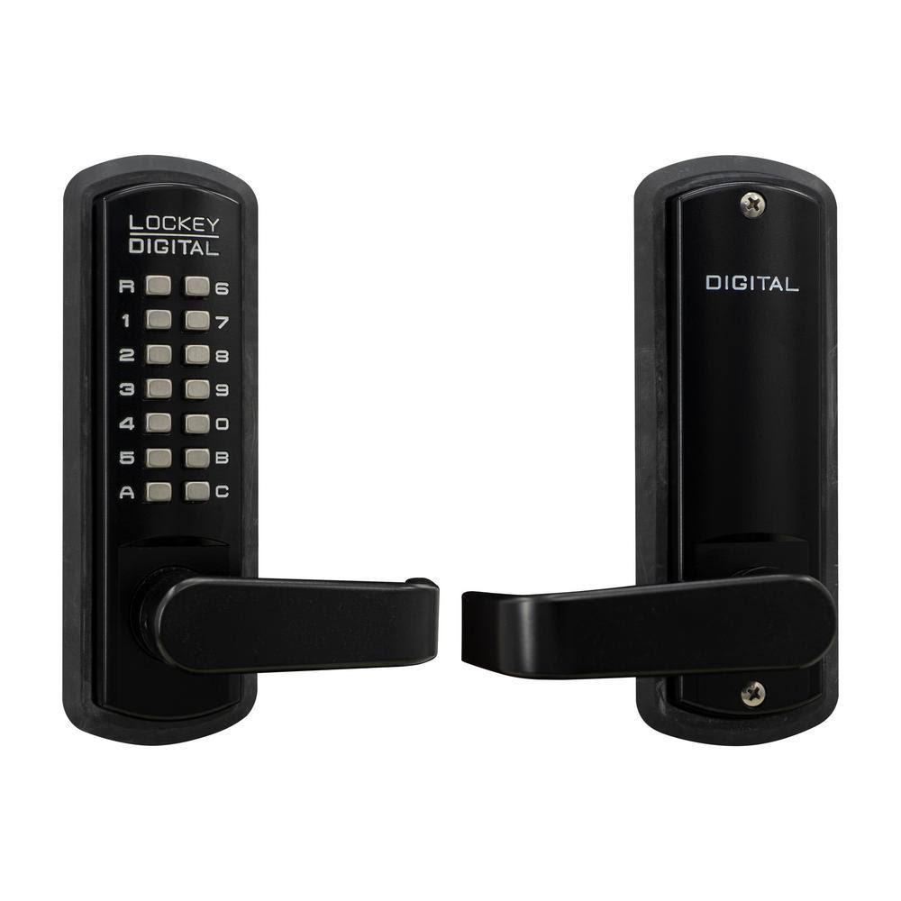 Jet Black Marine Grade Mechanical Keyless Lever Lock O19456