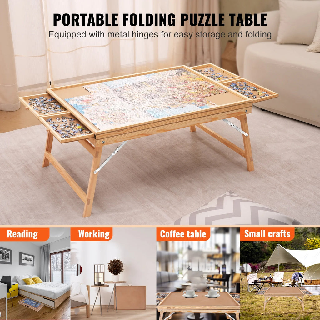 1500 Piece Folding Puzzle Board with 4 Drawers Q5340