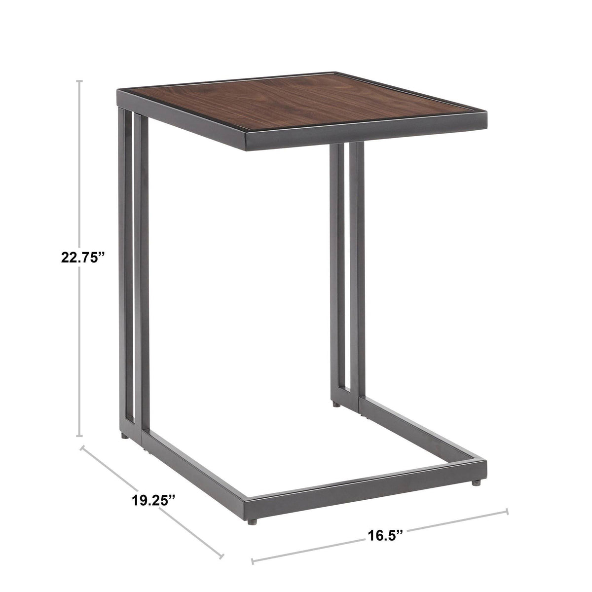 Gold Metal White Marble Side Table U919