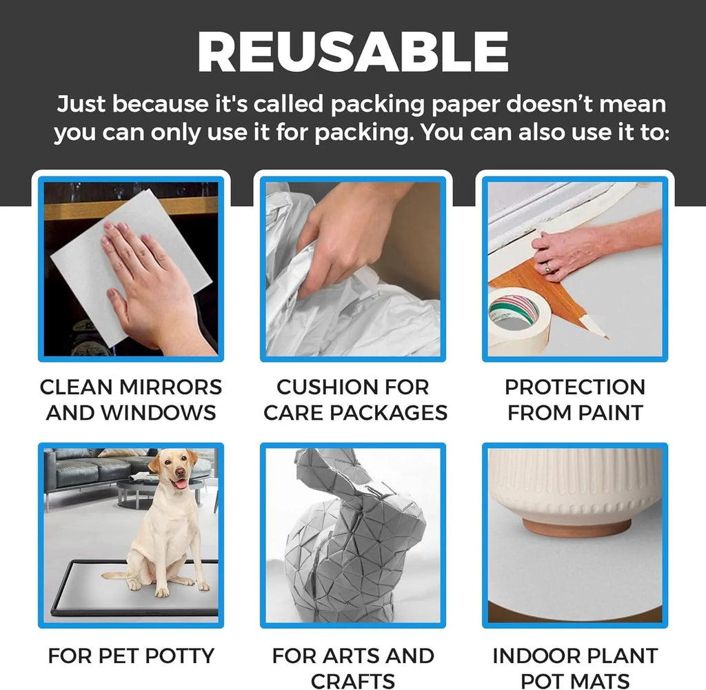 Packing Paper Sheets for Moving - 10lb - 320 Sheets - 27" x 17" N146