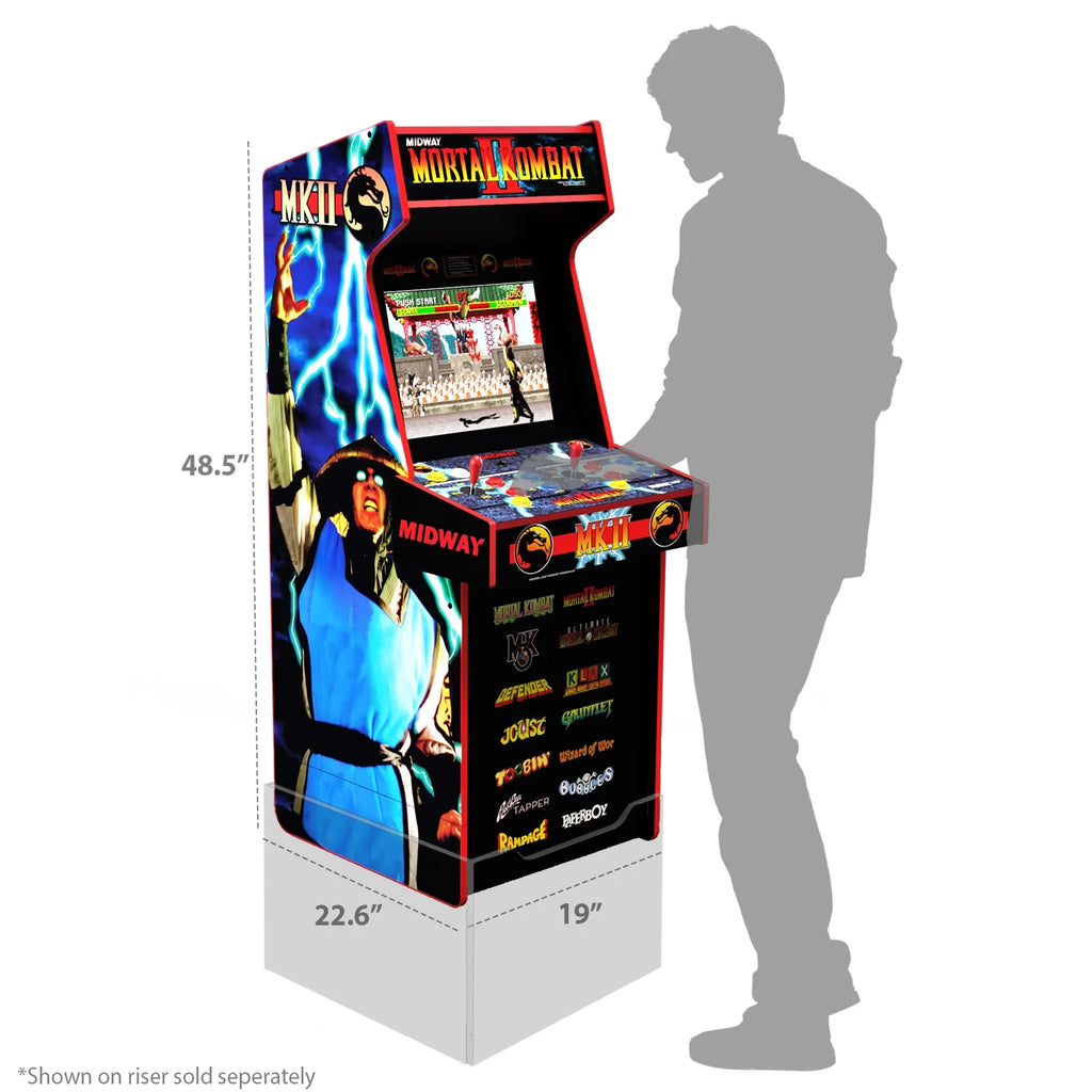 Arcade Game, 4-foot-tall stand-up cabinet, 14 classic games, 17-inch screen O180
