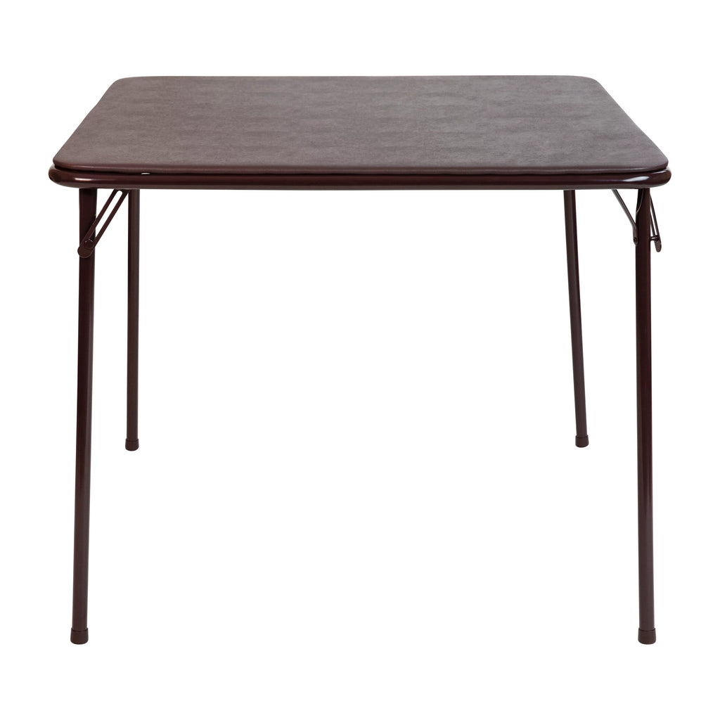 Brown Folding Card Table C5659