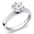 Platinum Diamond Solitaire Ring 0.65 cttw. Size 12 D79865