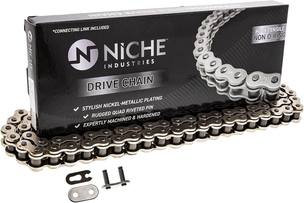 Drive Sprocket Chain Combo Front 17 Rear 45 Tooth 530HZ Standard 122 Links Pack of 2 K2527
