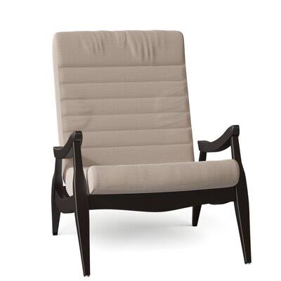 Wide Cotton Armchair Black Walnut D998024