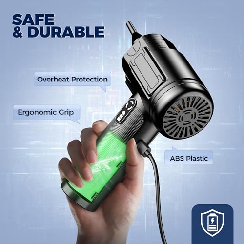 100000RPM Cordless Electric Air Duster with LED Light F27150