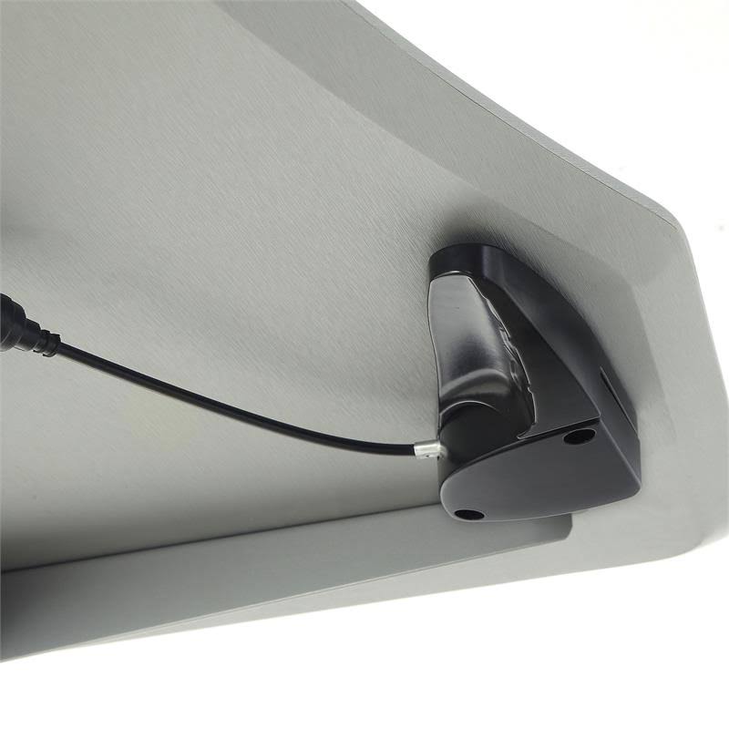 Gray Adjustable Metal Computer Desk A3910