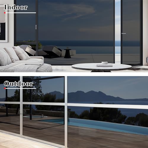 Black 35.43Inch X 6.5Feet Window Film U64485