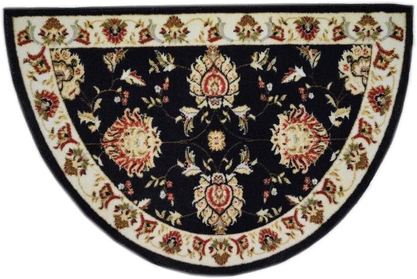 Half Circle Non Slip Fireplace Hearth Rug (2'2"x 3'3") K96413