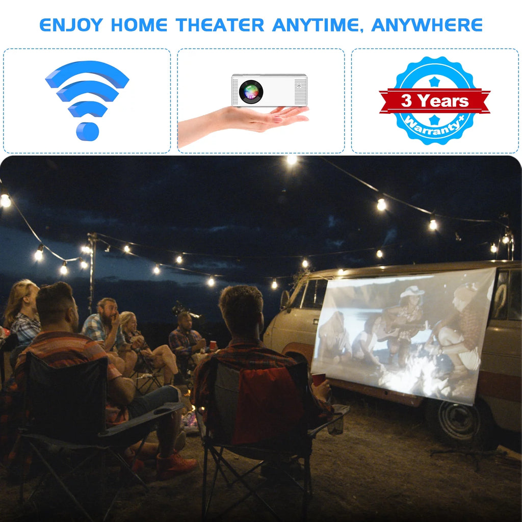 Mini Projector with WIFI Portable 1080P T458670