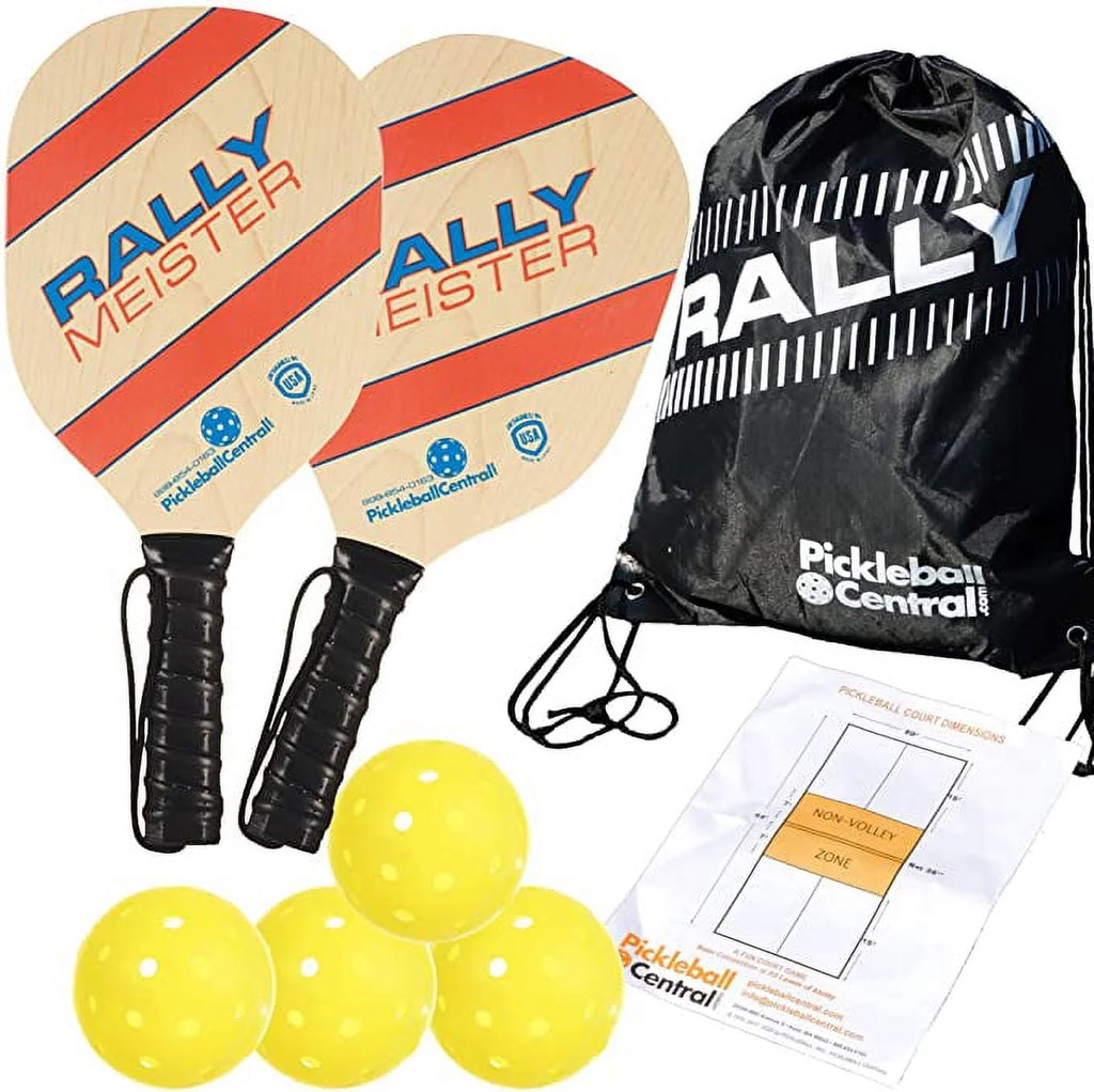 Wood Pickleball Paddle Set for 2 Players C549088