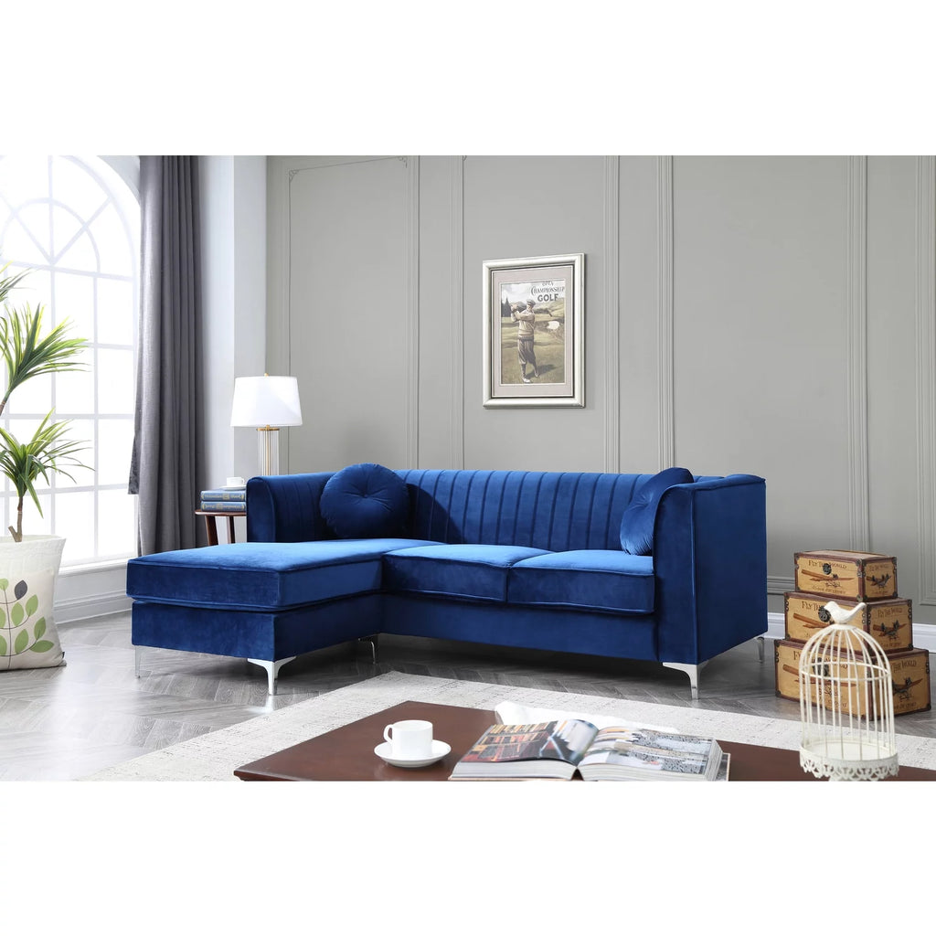 Navy Blue Sofa Chaise I45624