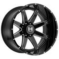 22x12 8x180 -44mm Black/Milled Wheel Rim H797043