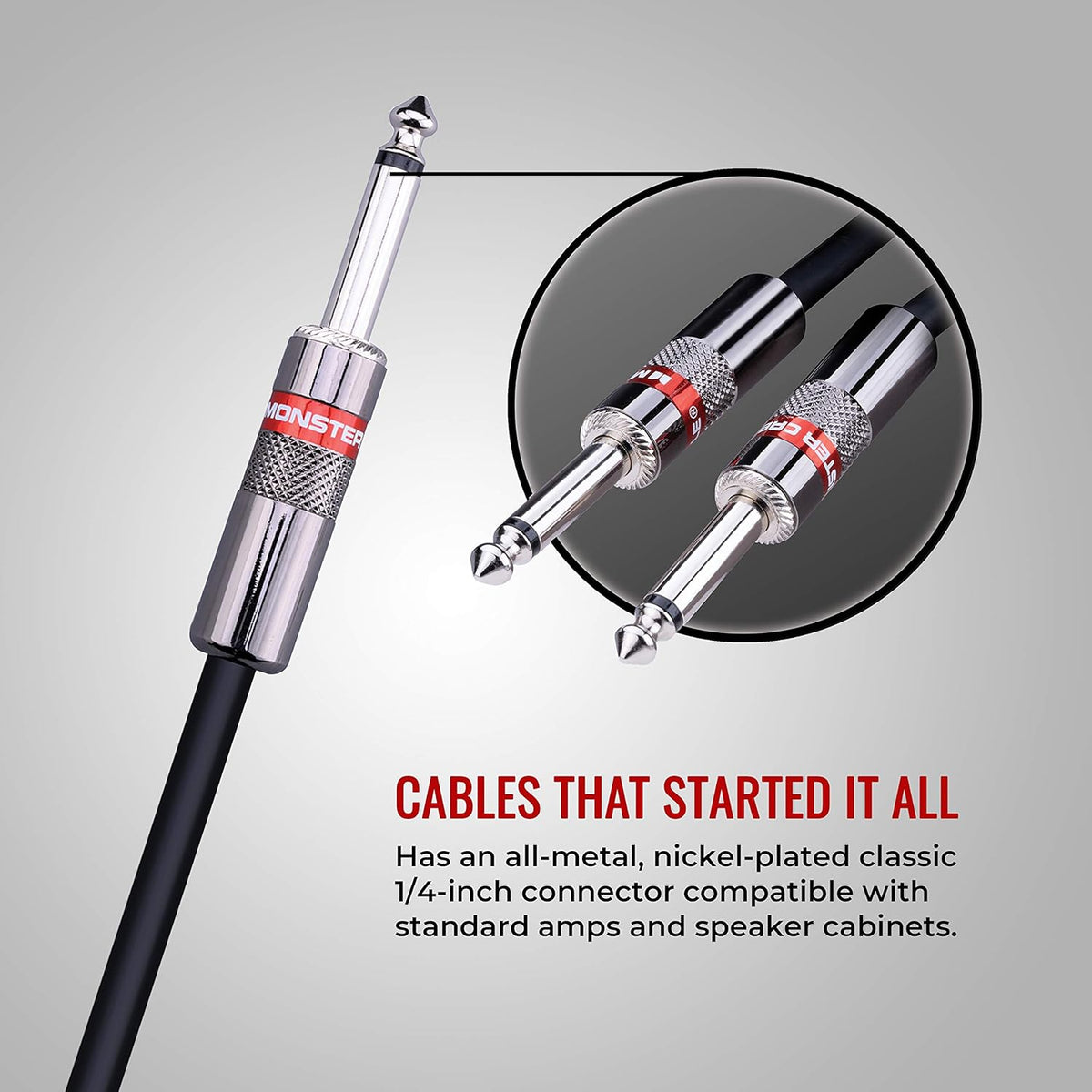Speaker Cable Straight to Straight 25 ft 1/4 Plugs O333299
