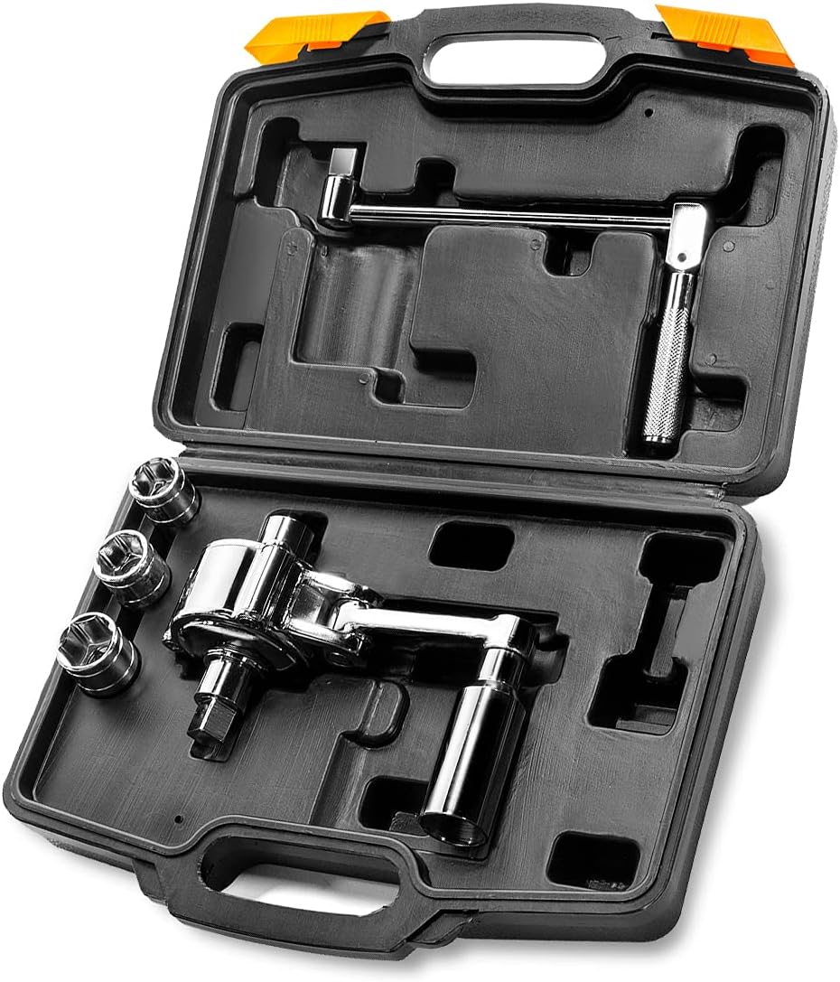 Torque Wrench Multiplier Lug Nut Wrench Remover Set (1/2" DR) with Carrying Case Pack of 2 Y78876
