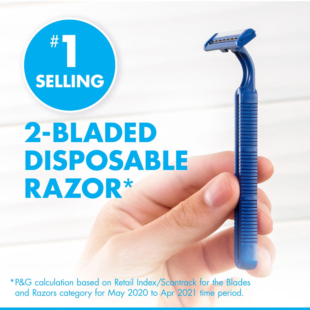 Blue 12 Count Disposable Razors S5274