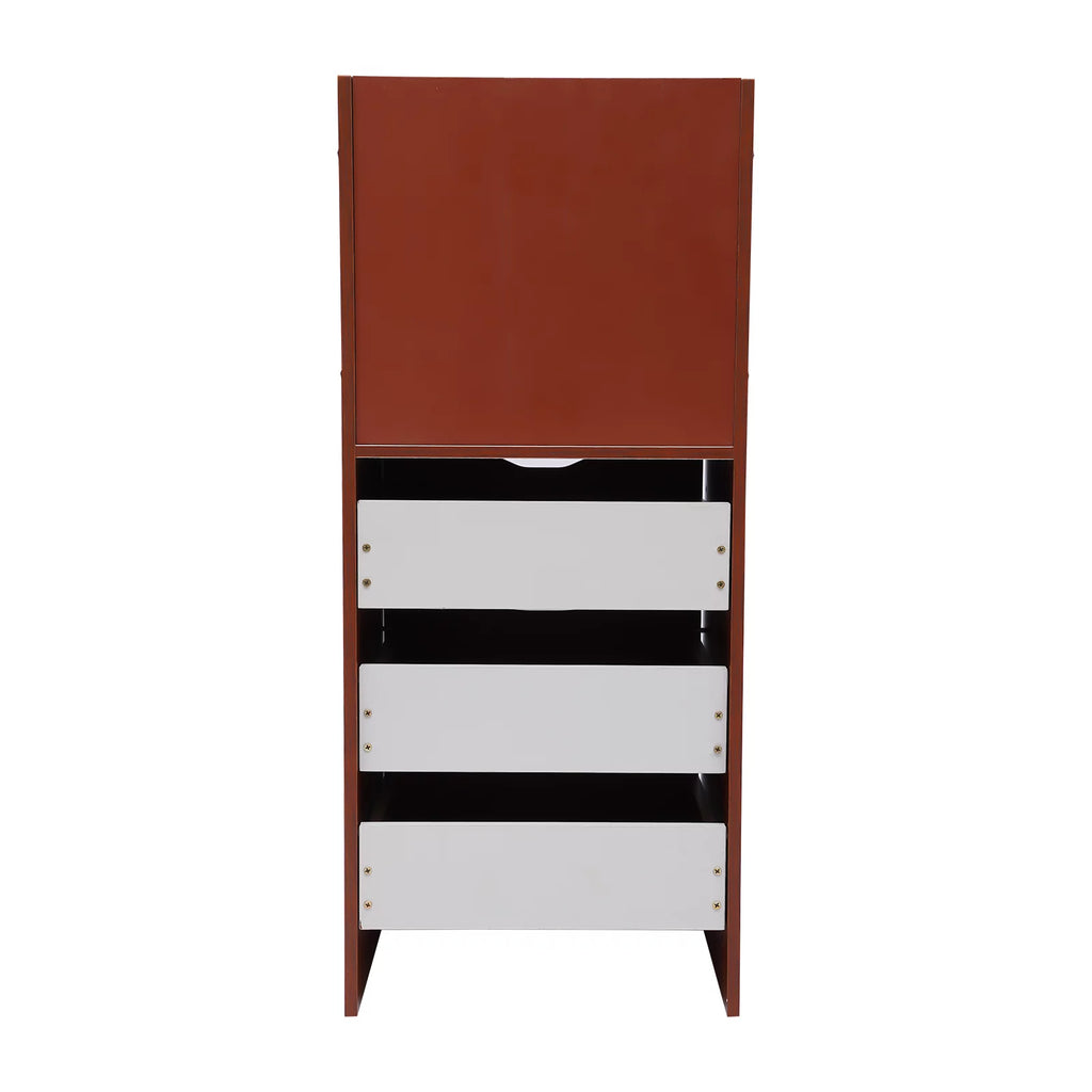 Wood Nightstand with Storage J616