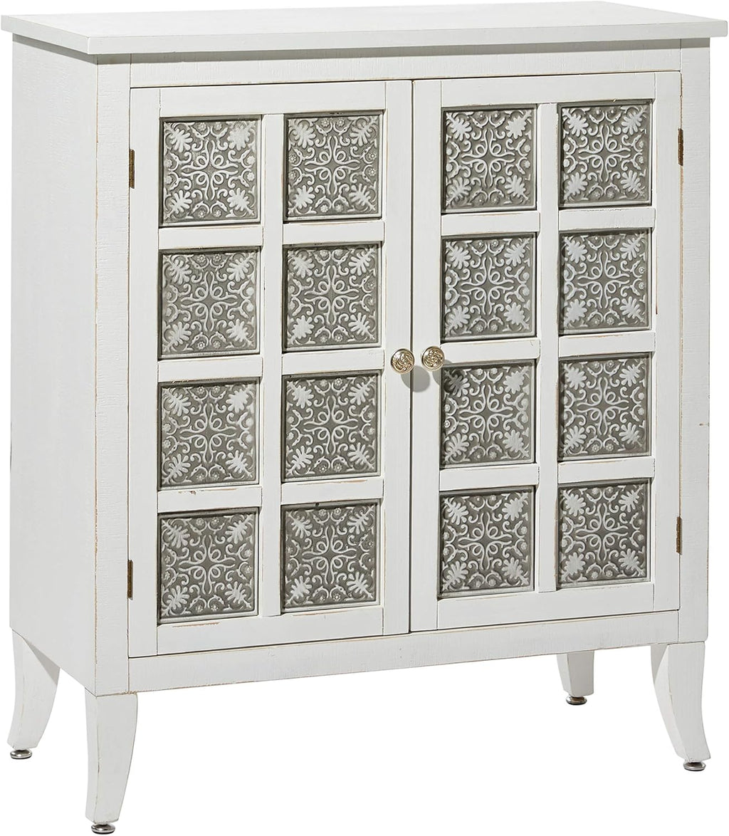 Modern Wood and Metal 2-Door Cabinet X64951