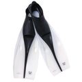 Slip on Swim Fins Sz 9-11 Clear/Black I4312