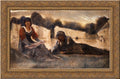 Gold Ornate Wood Framed Canvas Art 24x18 Q138