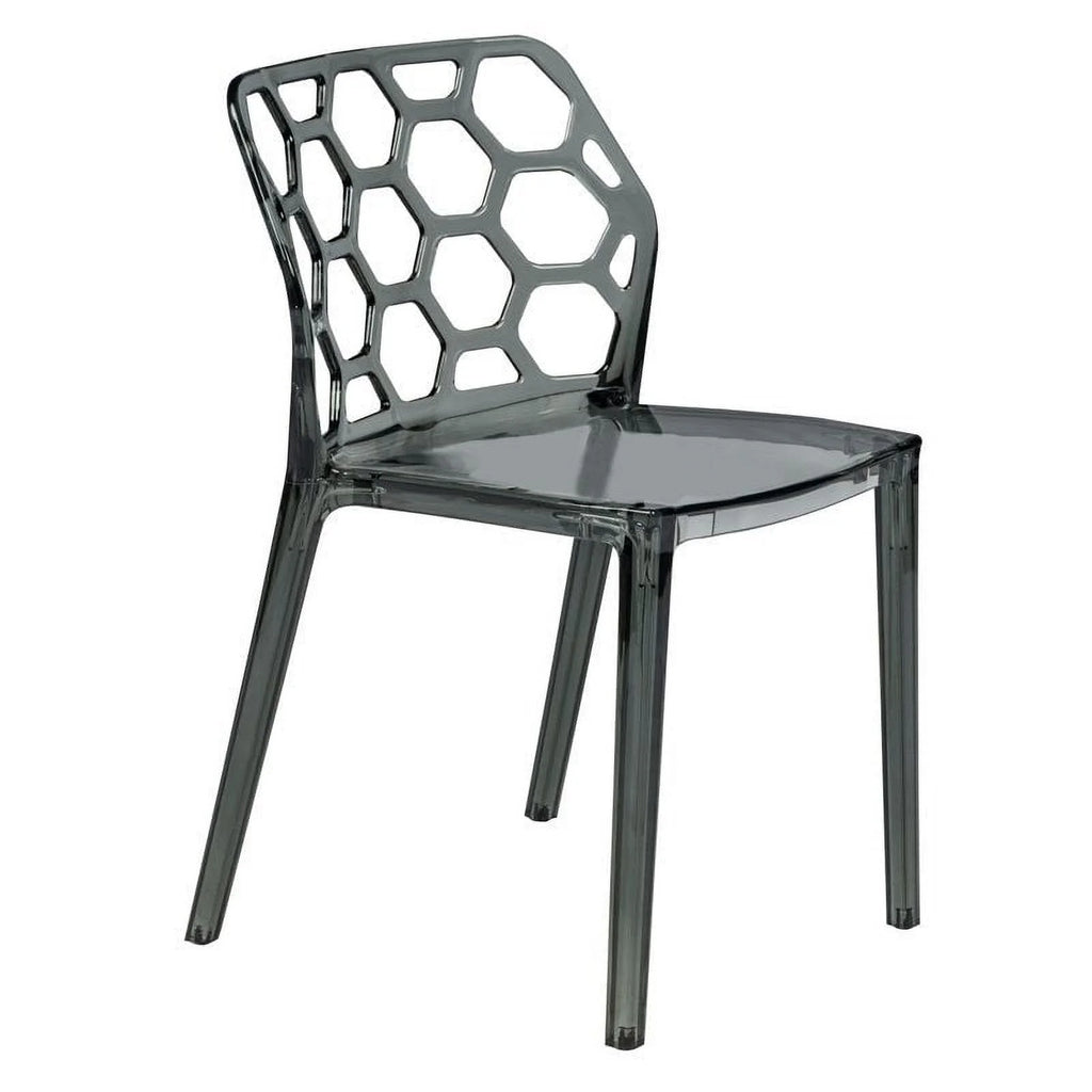 Black Plastic Dining Side Chair M5133