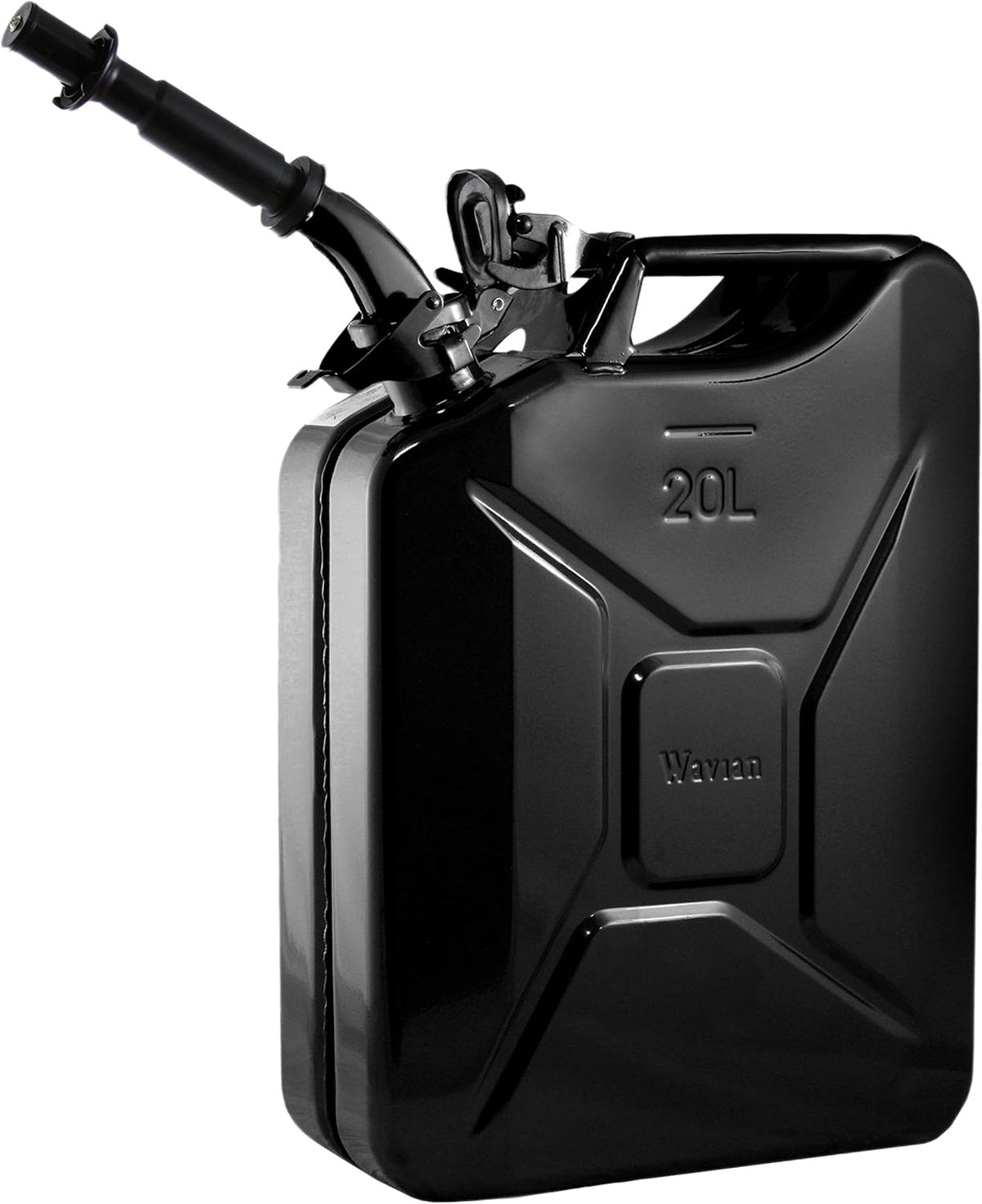 Black NATO Jerry Fuel Can and Spout System (20 Litre) P5246
