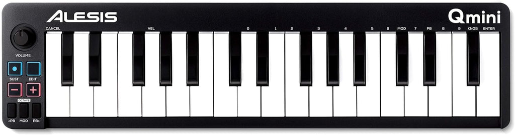 Portable 32 Key USB MIDI Keyboard Controller with Velocity Sensitive Keys O975