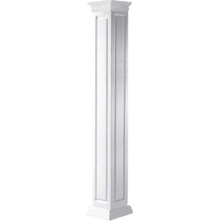 10 inchw x 12&H Square Non-Tapered Raised Panel Column S4200