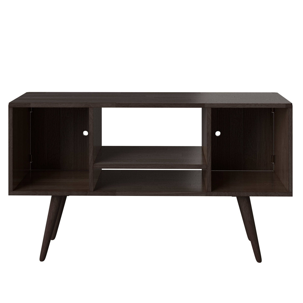 Natural Finish Wood Entertainment Cabinet with Doors A77955