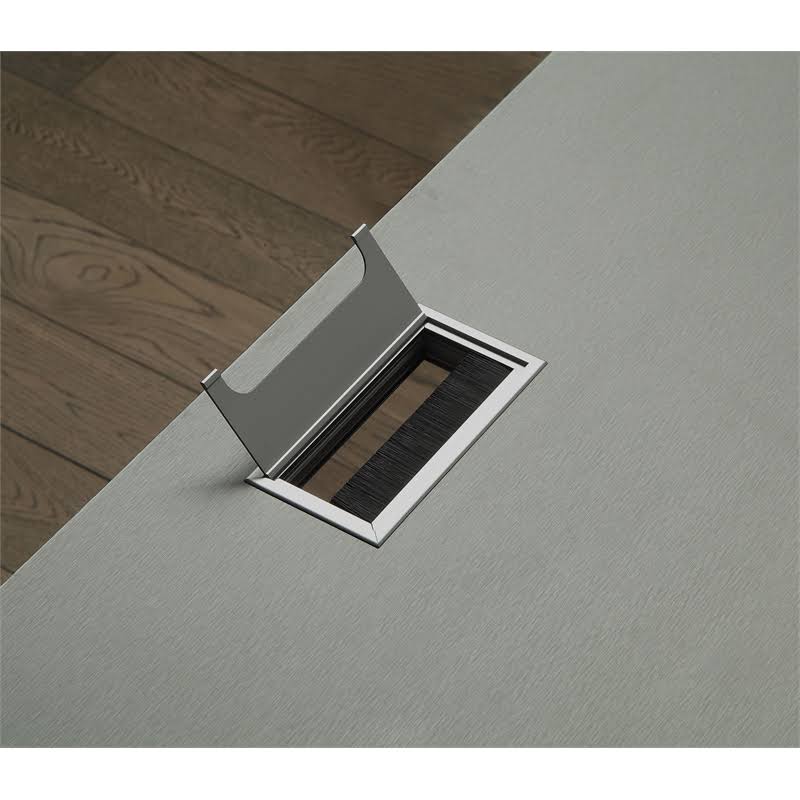 Gray Adjustable Metal Computer Desk A3910