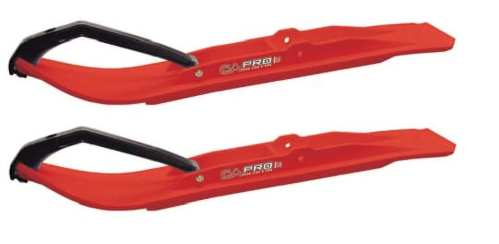 Red XT Snowmobile Skis Complete Kit L6529