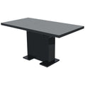 High Gloss Black Extendable Dining Table L28615