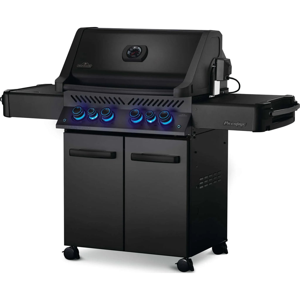 Propane Grill with Infrared Rear Burner, Infrared Side Burner, Rotisserie Kit E6201