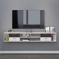 Wall Mounted Floating TV Stand with 4 Drawers Y7426